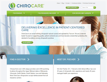 Tablet Screenshot of chirocare.com